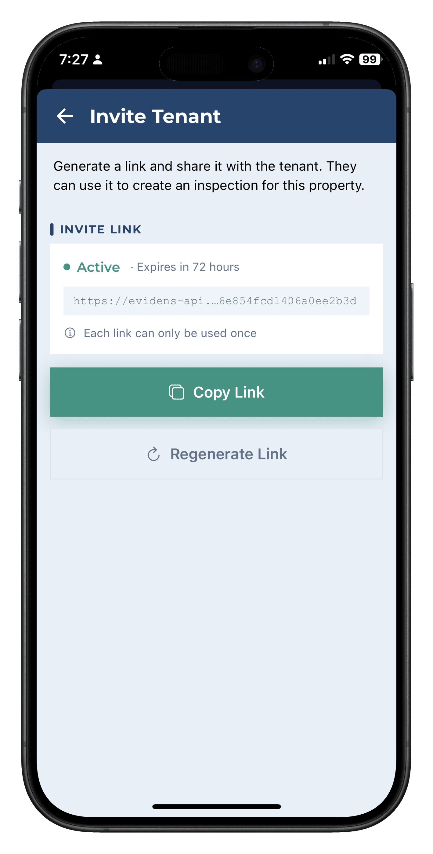 Invite tenant